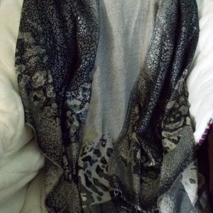 Black and Silver Shawl